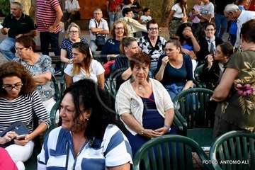 Pregón de La Viña a cargo del alcalde de Telde y actuación del humorista Maestro Florido (Foto Antonio Alí y TA)